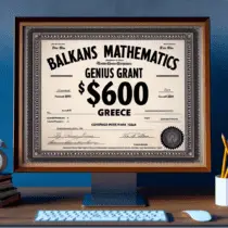 Balkans Mathematics Genius Grant - Greece -$600 , cover period:twenty-twenty four