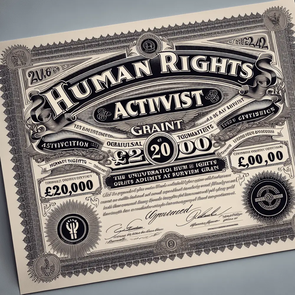 Human Rights Activism Grant of £20,000 in UK, 2042