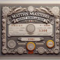 Maths Masters Merit Scholarship, China 3500, 2024