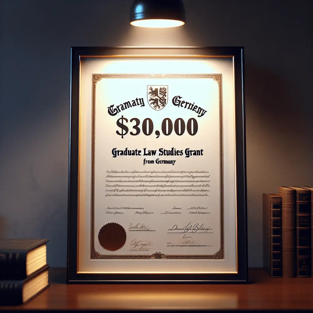 $30,000 Graduate Law Studies Grant, Germany, 2024