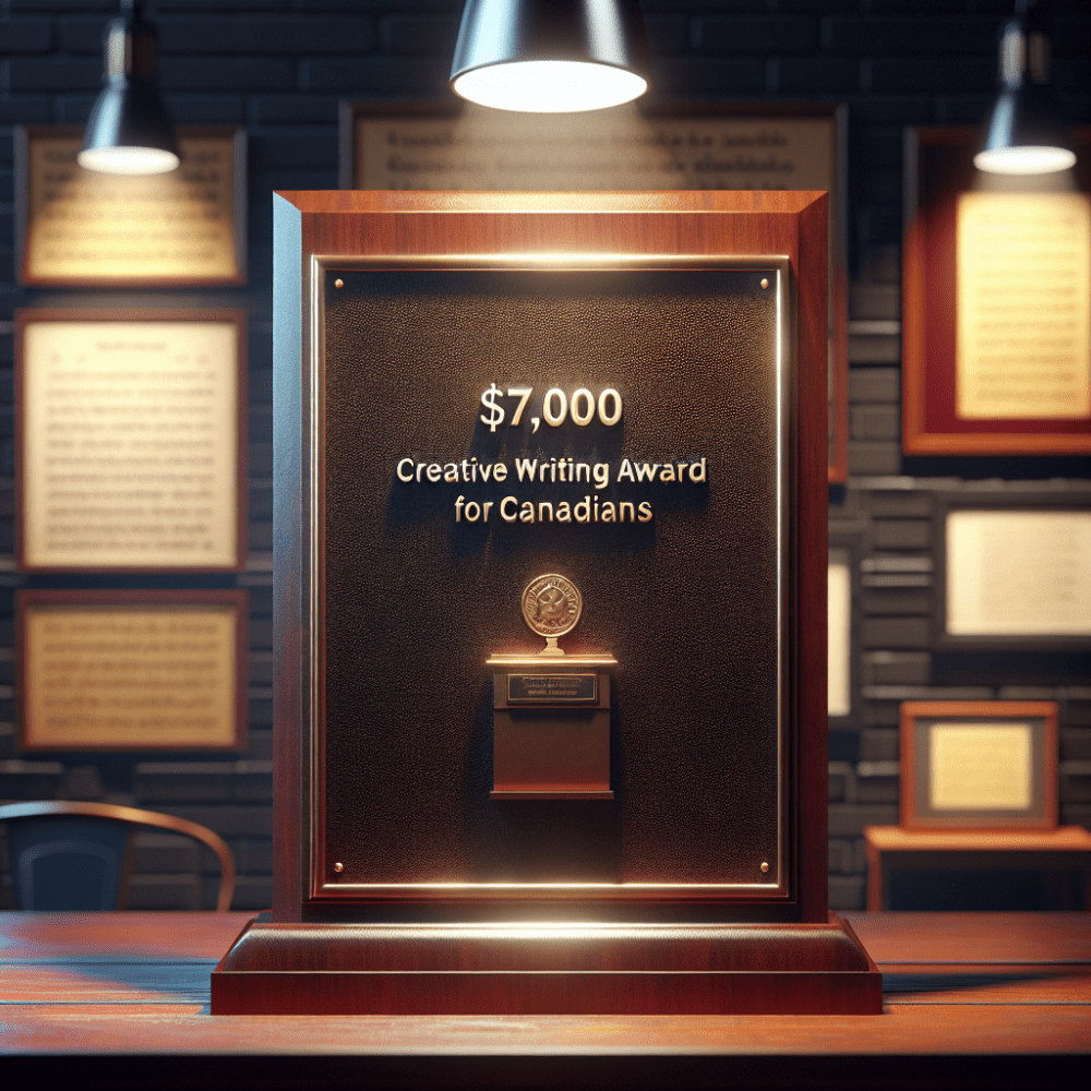 $7,000 Creative Writing Award for Canadians, 2024