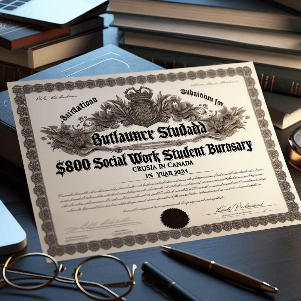 $800 Social Work Student Bursary, Canada, 2024