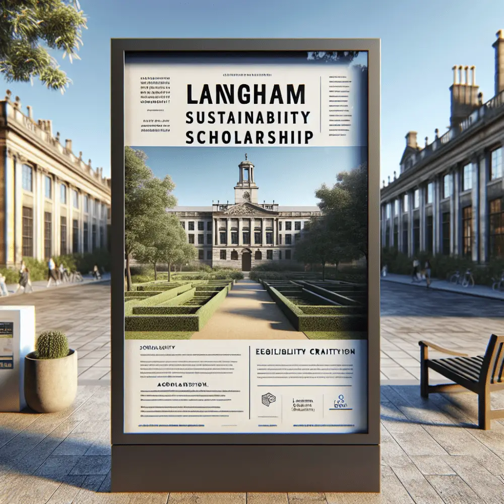 Langham Sustainability Scholarship in UK, 2025