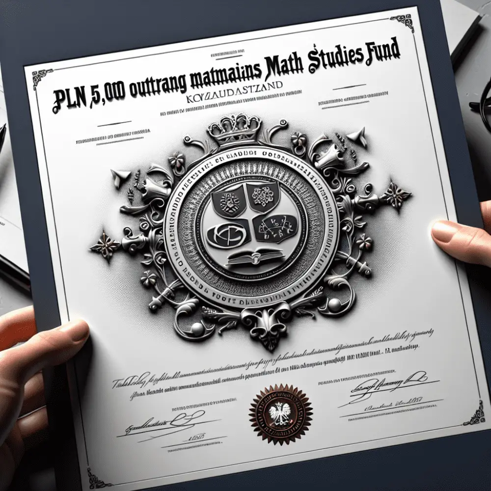 PLN 5,000 Outstanding Mathematicians Math Studies Fund in Poland, 2024