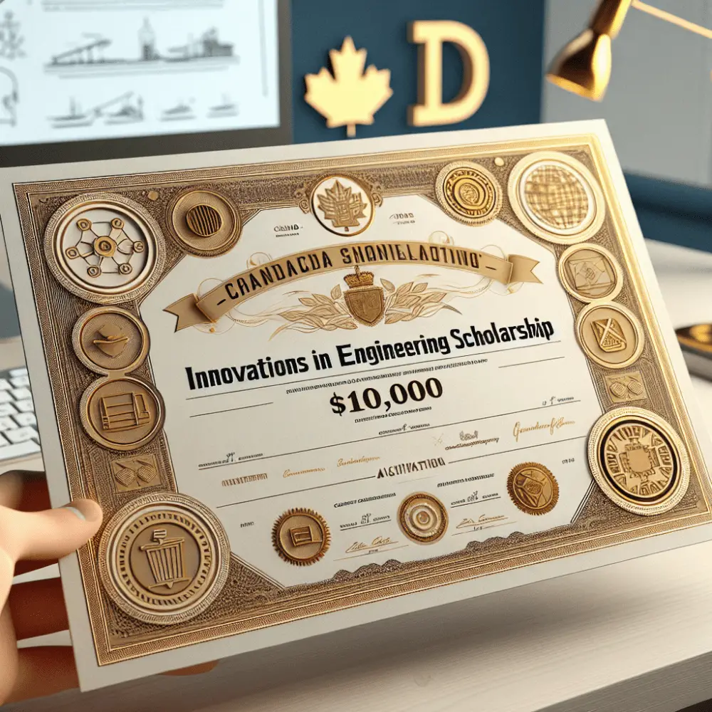 $10,000 Innovations in Engineering Scholarship in Canada, 2025