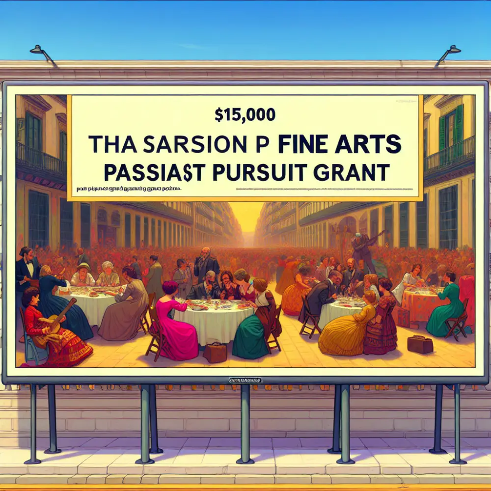 $15,000 Fine Arts Passionate Pursuit Grant in Spain, 2025