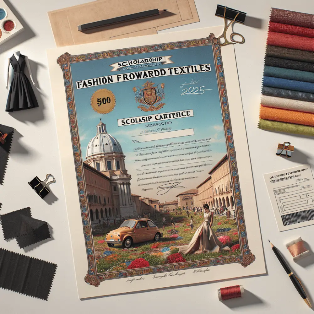 $500 Fashion Forward Textiles Scholarship in Italy, 2025
