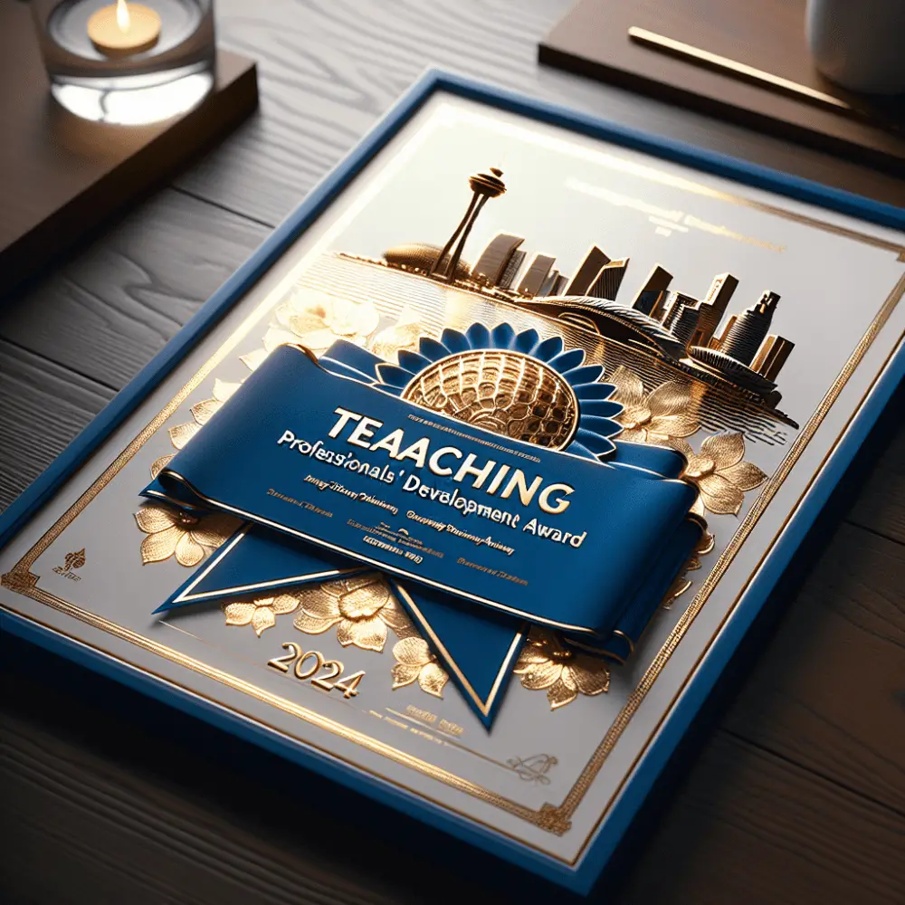 $7,000 Teaching Professionals' Development Award, Singapore, 2024