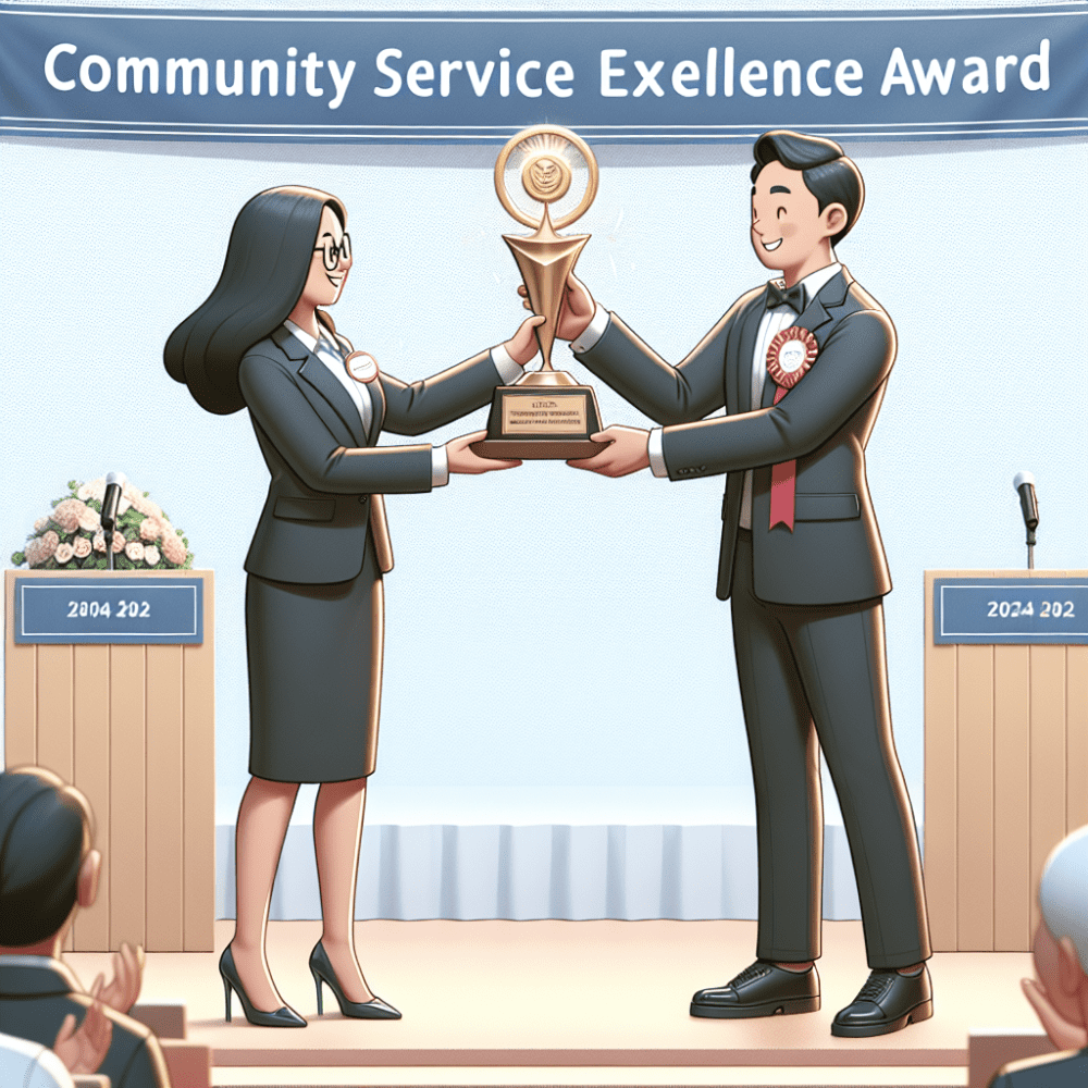 $8,000 Community Service Excellence Award in South Africa, 2024