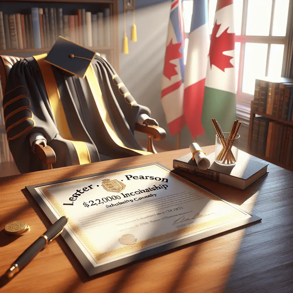 20,000 Lester B. Pearson International Scholarship in Canada, 2025