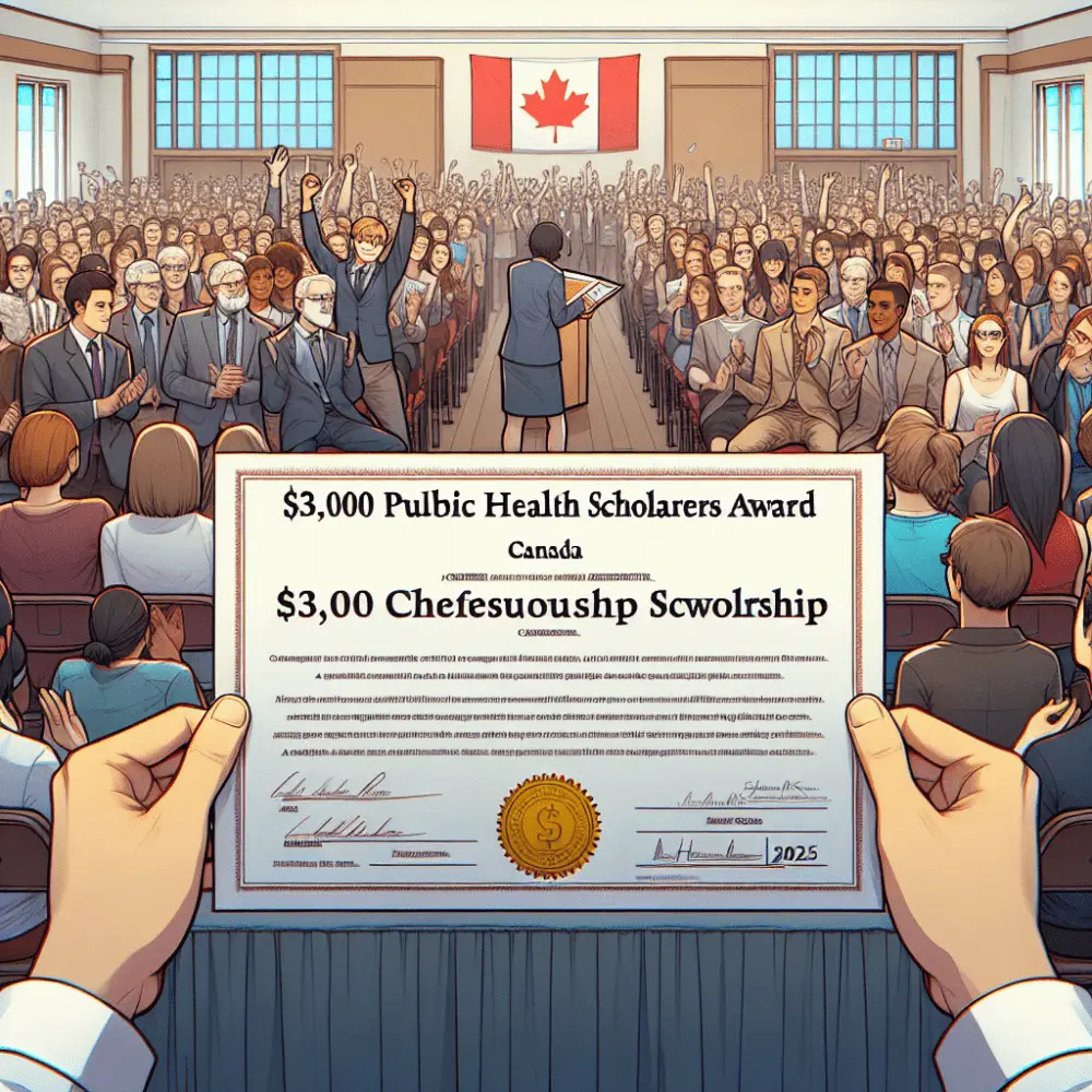 $3,000 Public Health Scholars Award in Canada, 2025