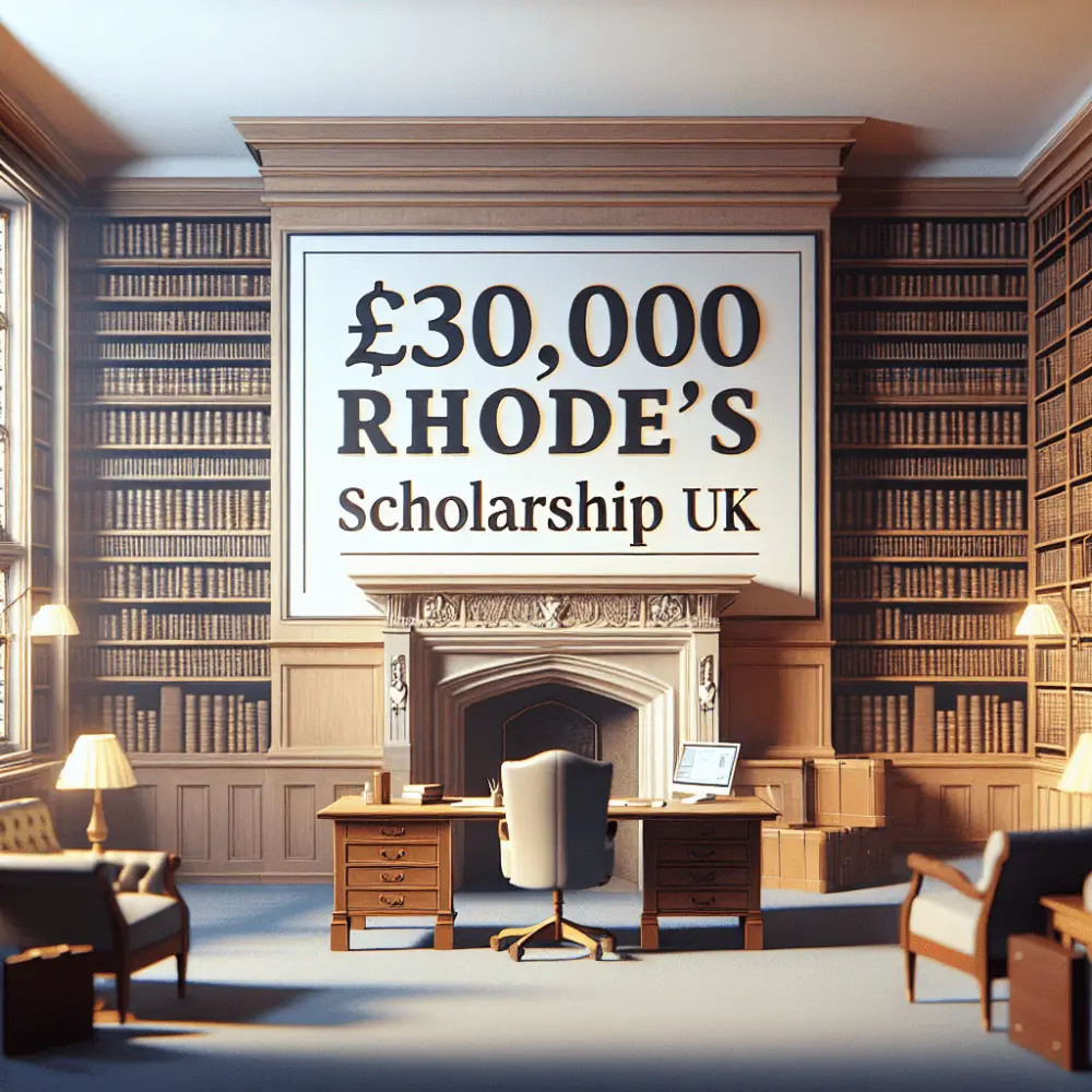 £30,000 Rhodes Scholarship 2024 UK