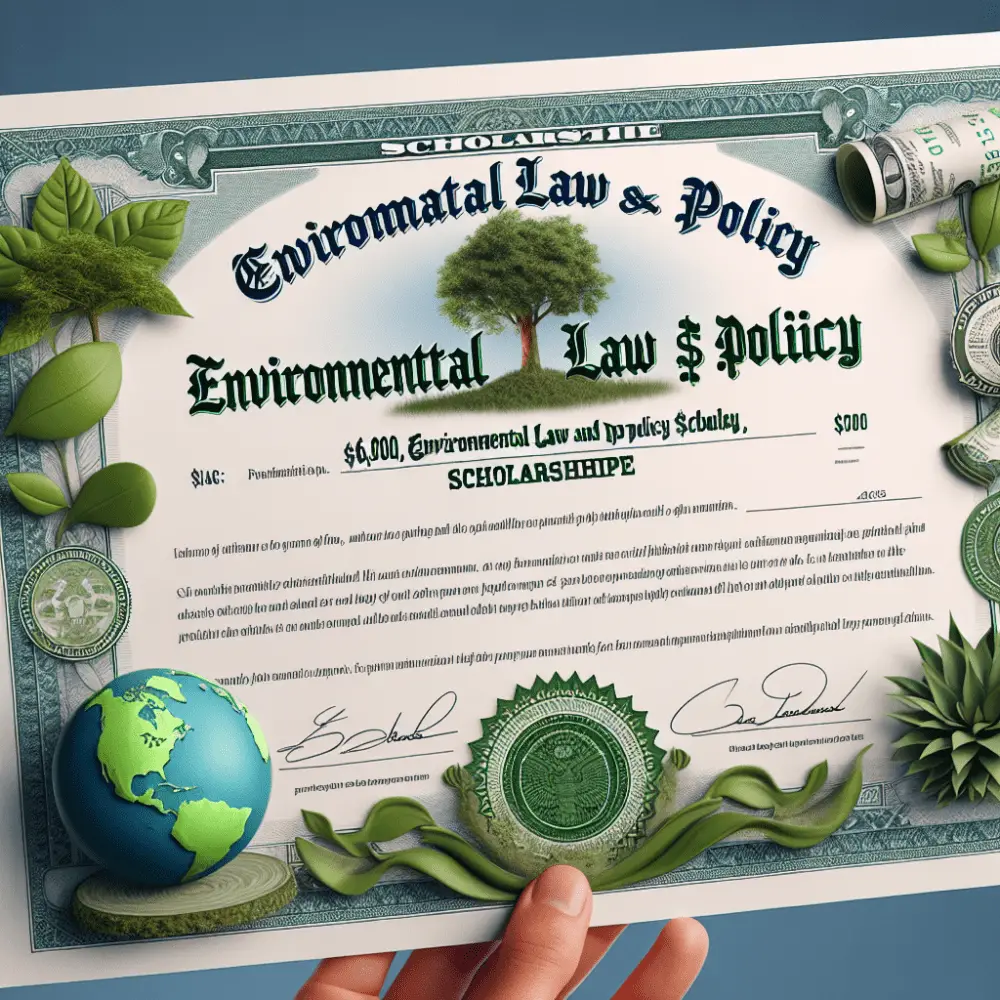 $6,000 Environmental Law and Policy Scholarship USA 2025