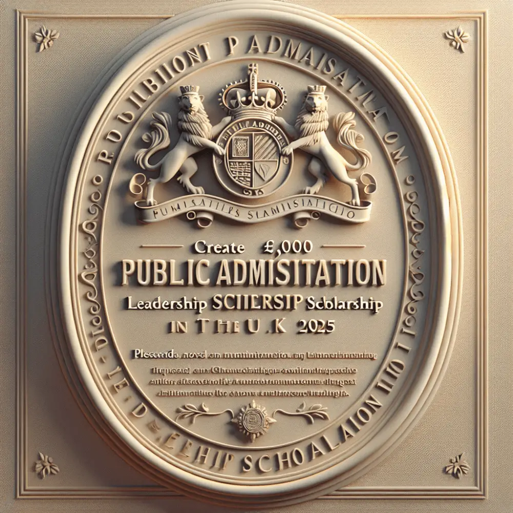 £6,000 Public Administration Leadership Scholarship UK 2025