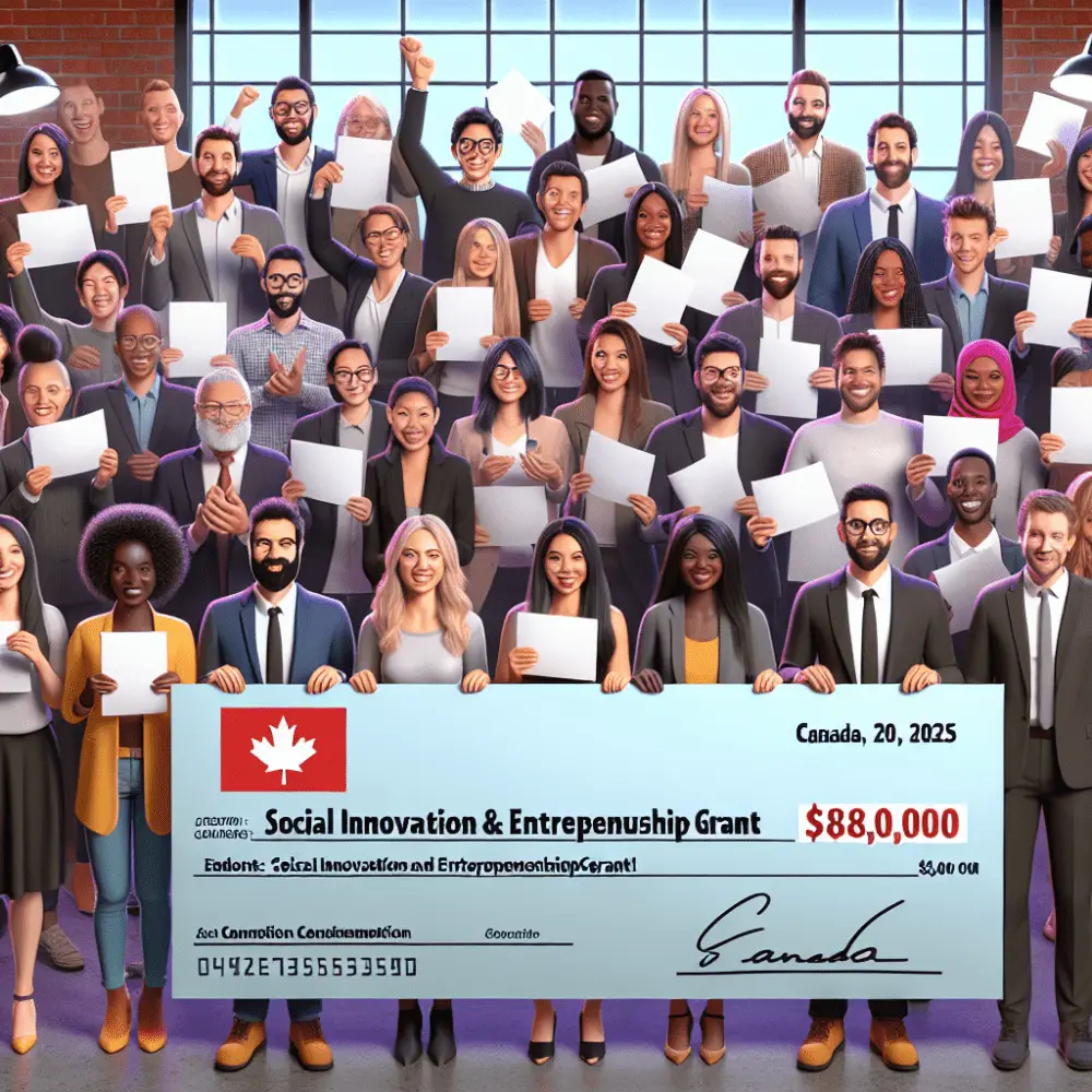$8,000 Social Innovation and Entrepreneurship Grant in Canada, 2025