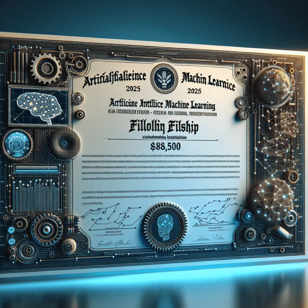 $8,500 Artificial Intelligence and Machine Learning Fellowship in USA, 2025