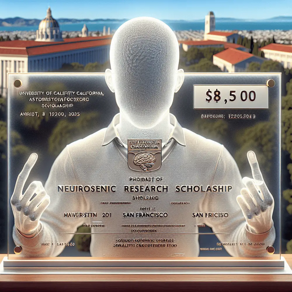 $8,500 Neuroscience Research Scholarship at University of California, San Francisco, USA, 2025