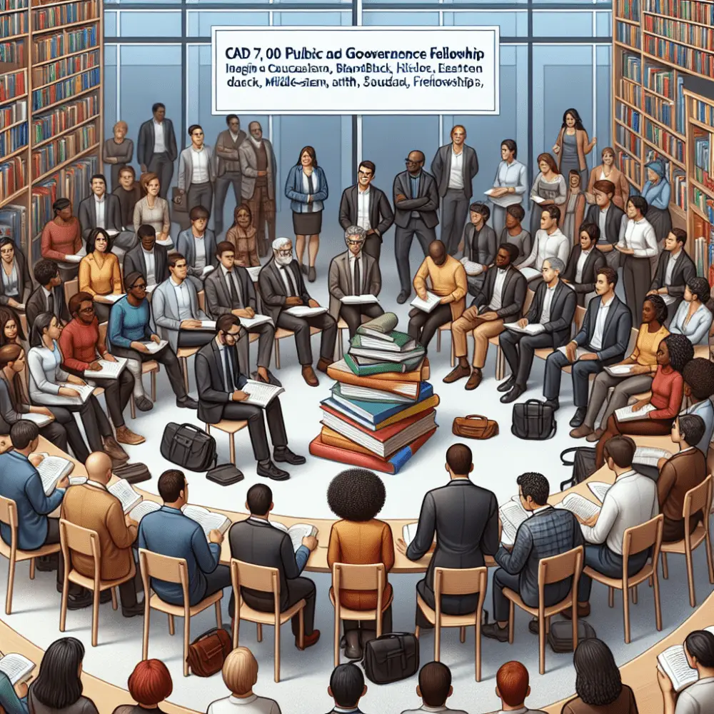 CAD 7,000 Public Policy and Governance Fellowship in Canada, 2025
