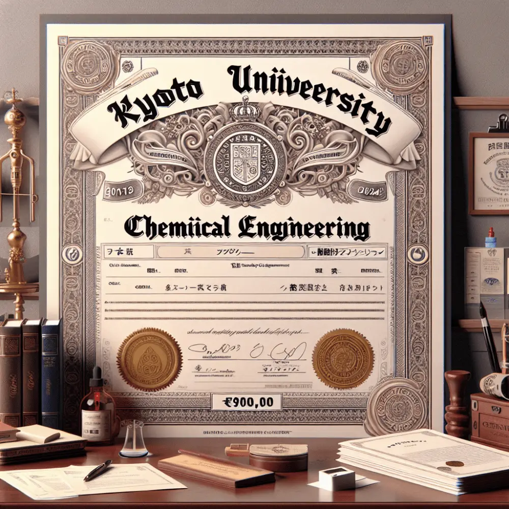 ¥900,000 Chemical Engineering Scholarship at Kyoto University, Japan, 2025