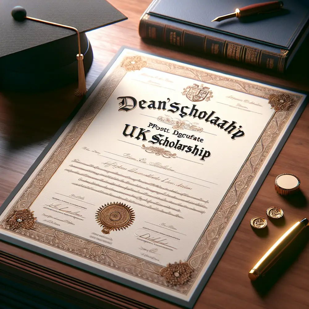 £3,000 Postgraduate Dean’s Scholarship UK 2024