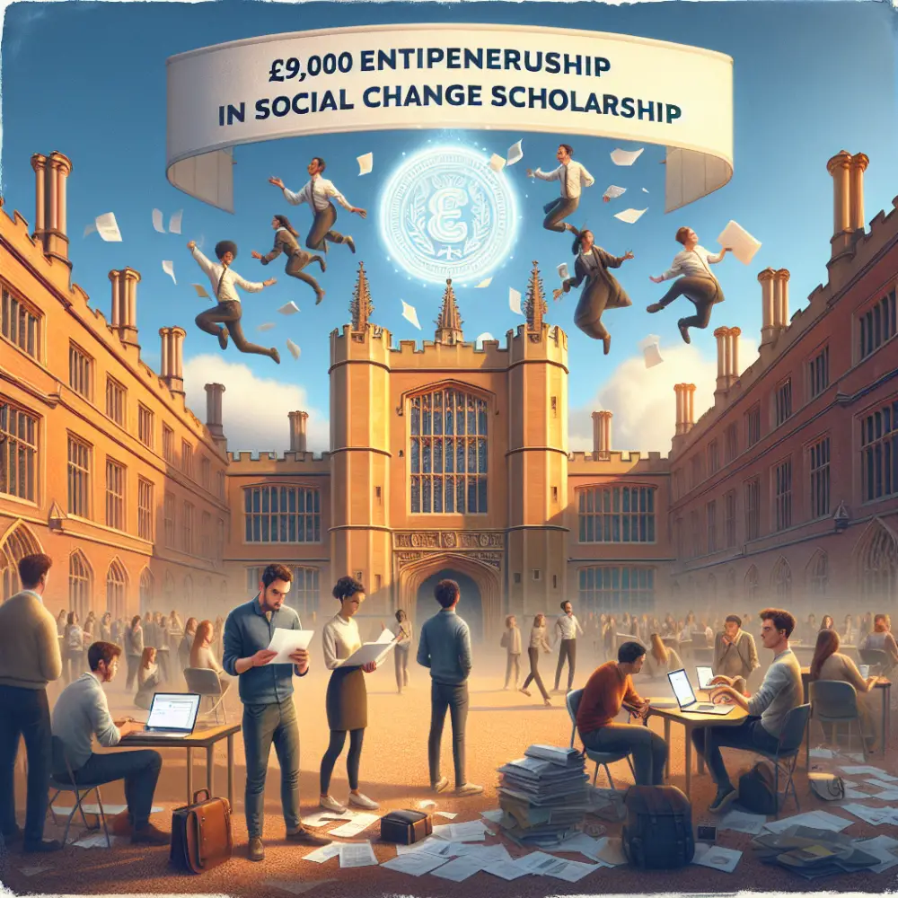 £9,000 Entrepreneurship in Social Change Scholarship in UK, 2025