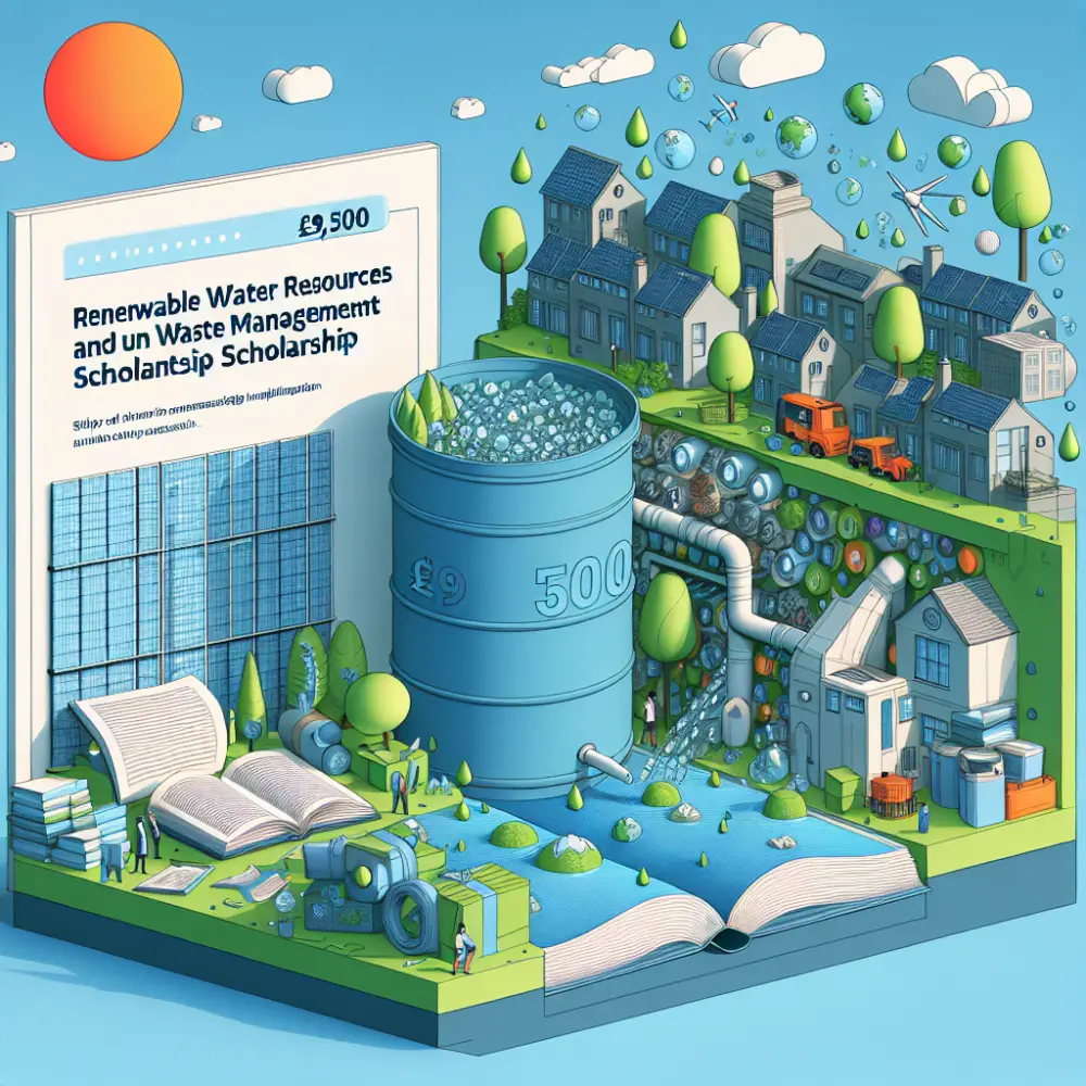 £9,500 Renewable Water Resources and Waste Management Scholarship in UK, 2025