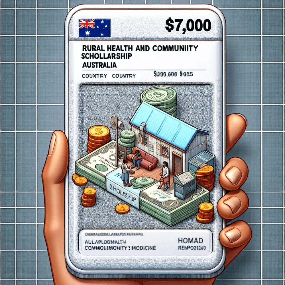 A$7,000 Rural Health and Community Medicine Scholarship in Australia, 2025