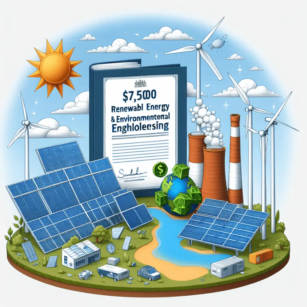 A$7,500 Renewable Energy and Environmental Engineering Scholarship in Australia, 2025