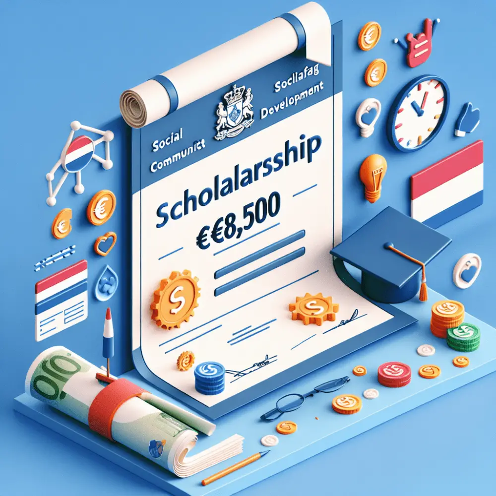 €8,500 Social Impact and Community Development Scholarship in Netherlands, 2025