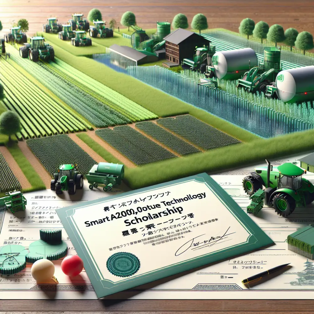 ¥1,200,000 Smart Agriculture Technology Scholarship in Japan, 2025