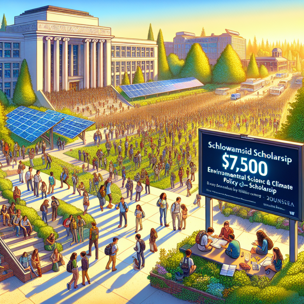 $7,500 Environmental Science and Climate Policy Scholarship at University of Washington, USA, 2025