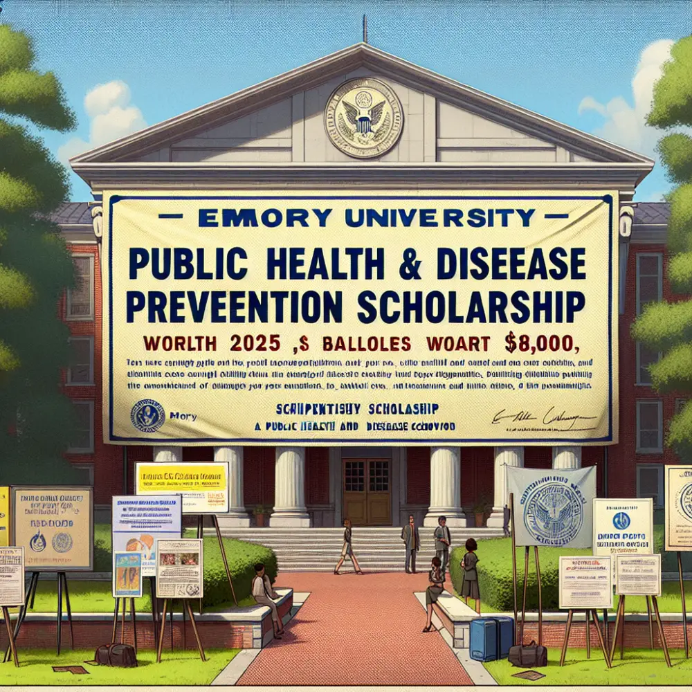 $8,000 Public Health and Disease Prevention Scholarship at Emory University, USA, 2025