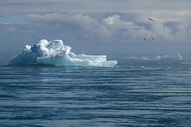 iceberg melts climate ocean nature