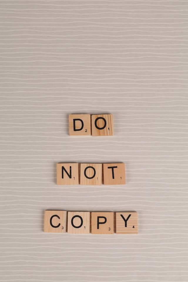 a phrase made from scrabble tiles