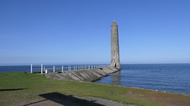 chaine memorial tower giants pencil larne harbour co antrim northern ireland