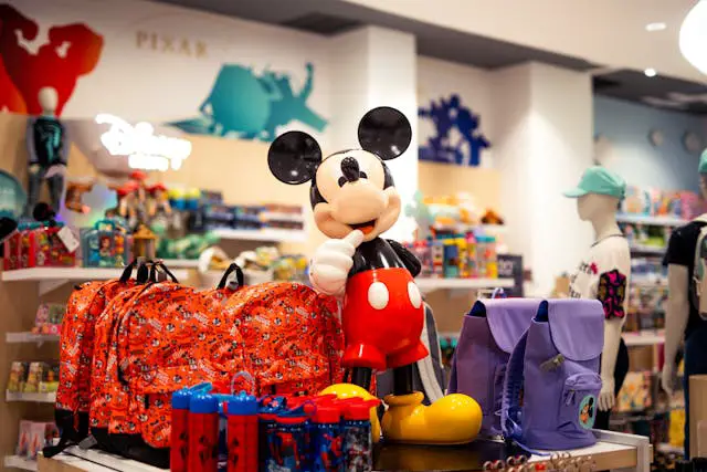 mickey mouse toy in a store