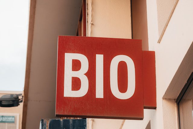 a close up of a sign on a building
