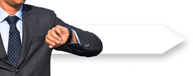 businessman mens suit clock
