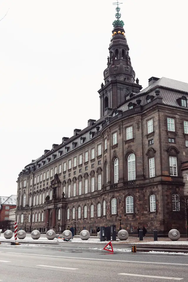 historic christiansborg palace in copenhagen