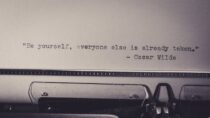 inspirational quote on a paper