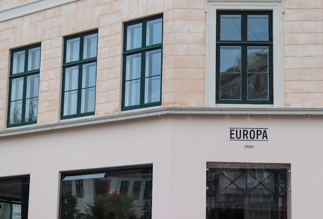 white europa concrete building