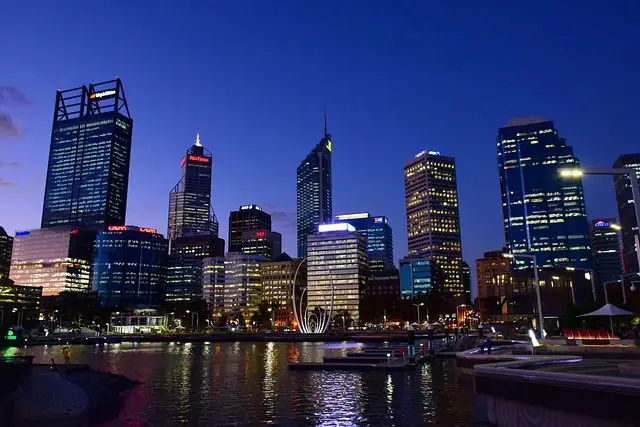 buildings skyline coast perth