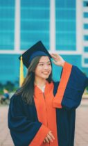 graduate girl happy portrait