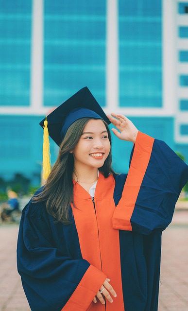 graduate girl happy portrait