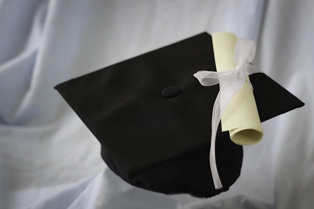 graduation scroll cap university