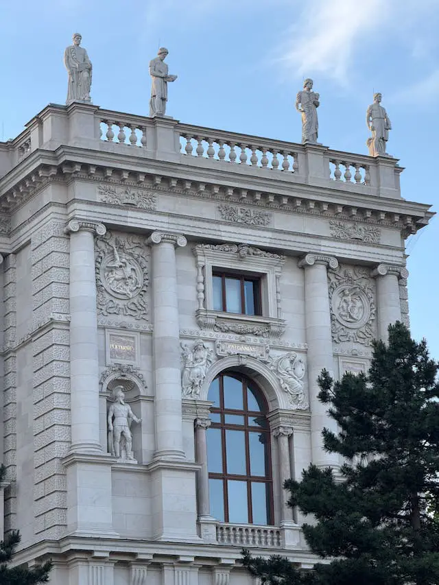 historic architectural facade in vienna