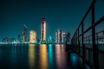 photo of cityscape at night