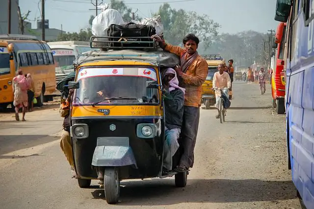 rickshaw travel taxi transport