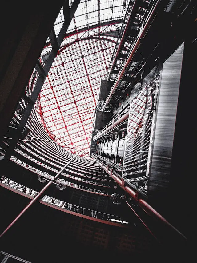 striking interior of chicago s helmut jahn atrium