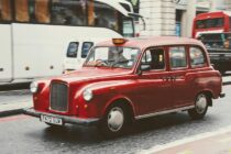 taxi london automobile red england
